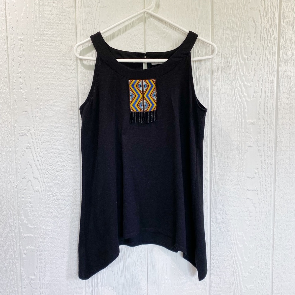 Valerie Steven’s Brand Halter Top, Boho top, tank top, Sharkbite hem